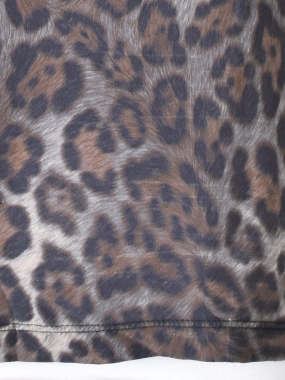 Moncler Maglia Girocollo Leopard Silk Wool Crew Neck T-Shirt - S - Picture 7 of 15